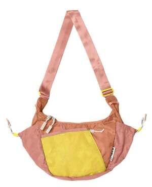 Baboon To The Moon Crescent Crossbody Bag Big 8L Sunset Coral Colorway NWT